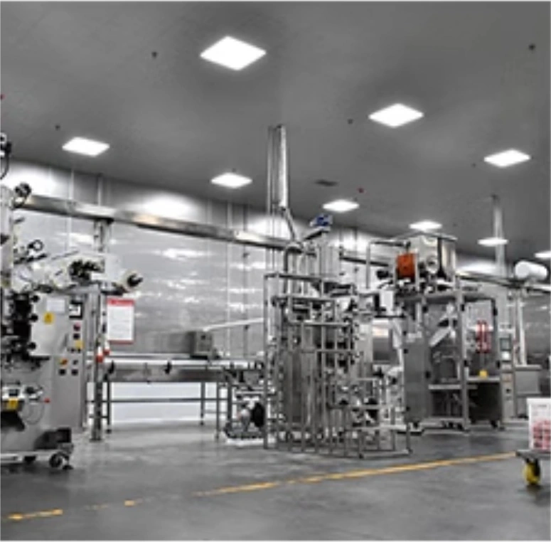 Filling & packing at the manufacturing facility